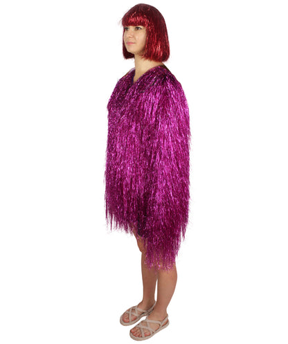 HPO Women's Party Tinsel Costume Set | Multiple Color Options | Suitable for Halloween |  Tinsel Material