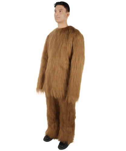 HPO Hairy Unisex Ape Mask and Bodysuit Costume Bundle | Multiple Color Options