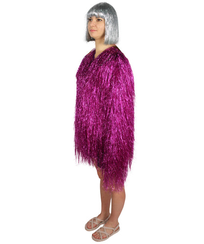 HPO Women's Party Tinsel Costume Set | Multiple Color Options | Suitable for Halloween |  Tinsel Material