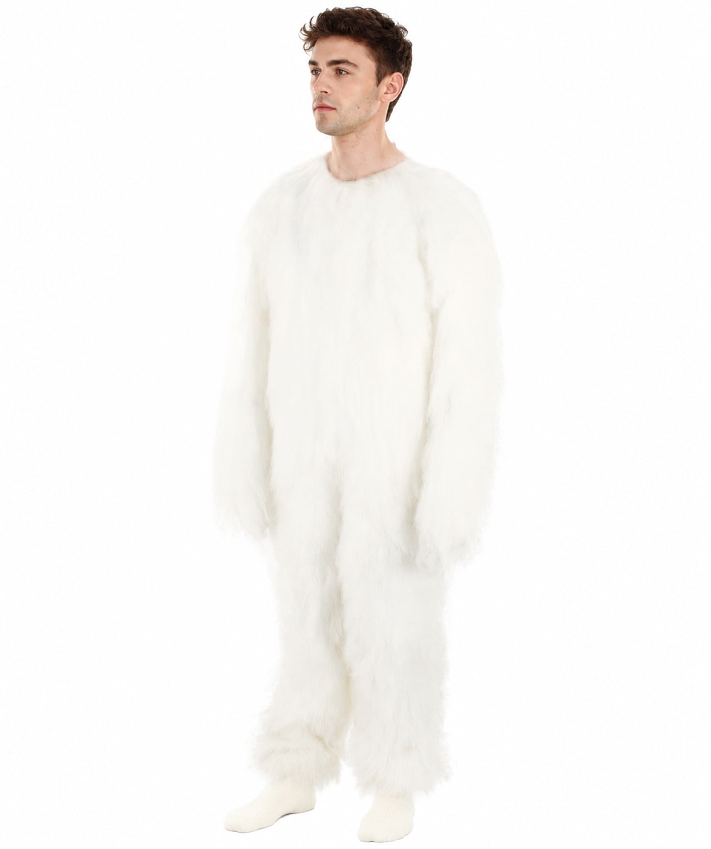 HPO Unisex Easter Bunny Furry Costume I Best for Halloween I Flame-retardant Synthetic Fiber