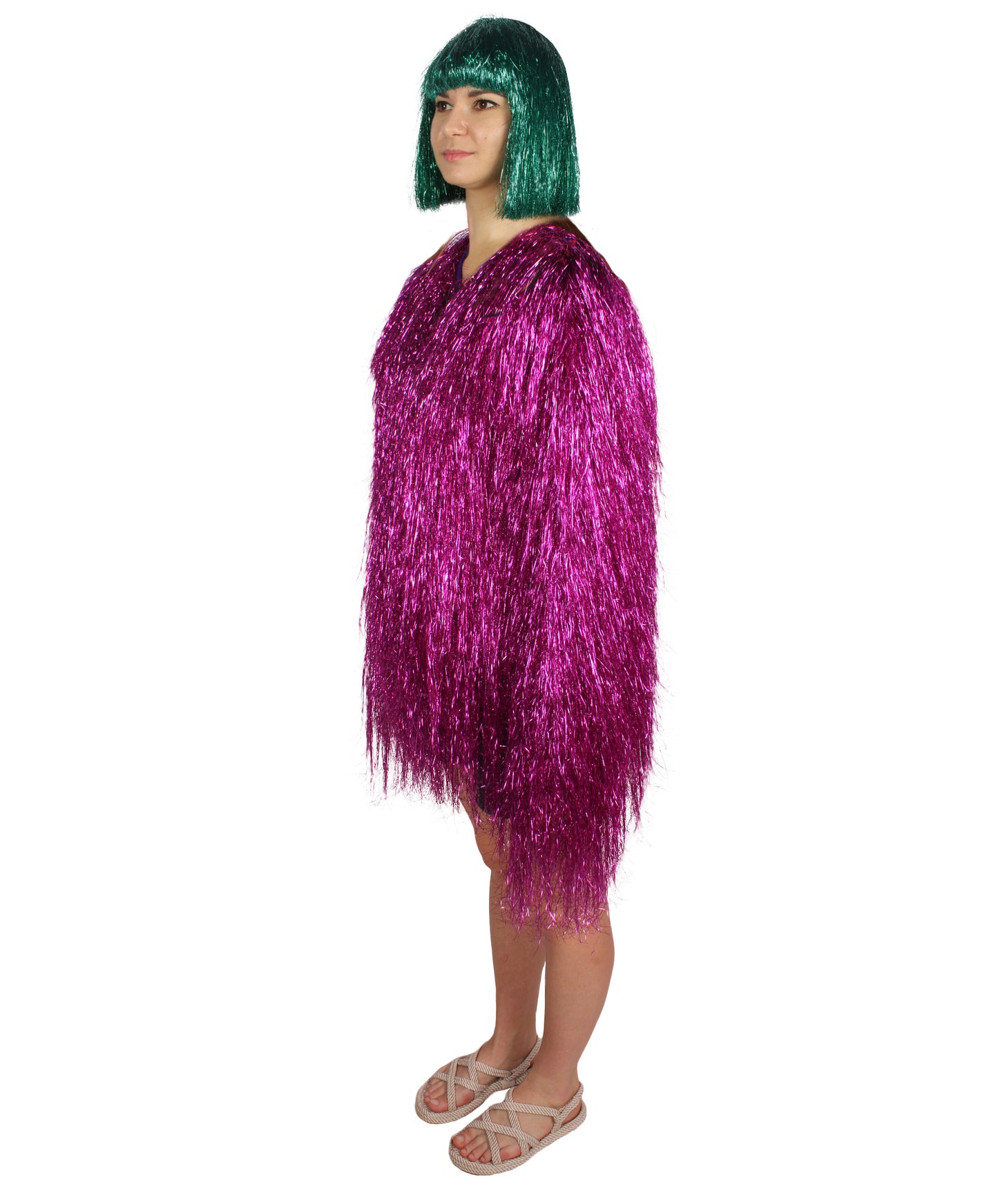 HPO Women's Party Tinsel Costume Set | Multiple Color Options | Suitable for Halloween |  Tinsel Material