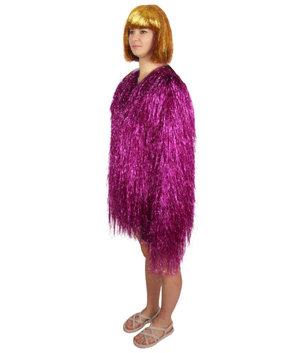 HPO Women's Party Tinsel Costume Set | Multiple Color Options | Suitable for Halloween |  Tinsel Material