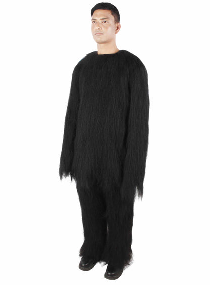 HPO Hairy Unisex Ape Mask and Bodysuit Costume Bundle | Multiple Color Options