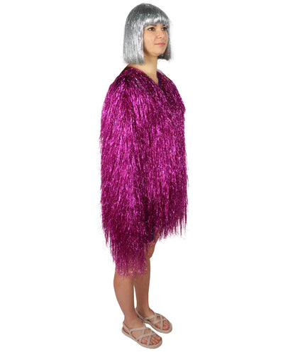 HPO Women's Party Tinsel Costume Set | Multiple Color Options | Suitable for Halloween |  Tinsel Material