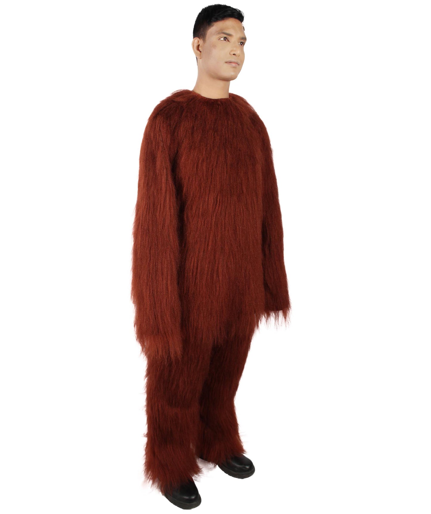 HPO Hairy Unisex Ape Mask and Bodysuit Costume Bundle | Multiple Color Options