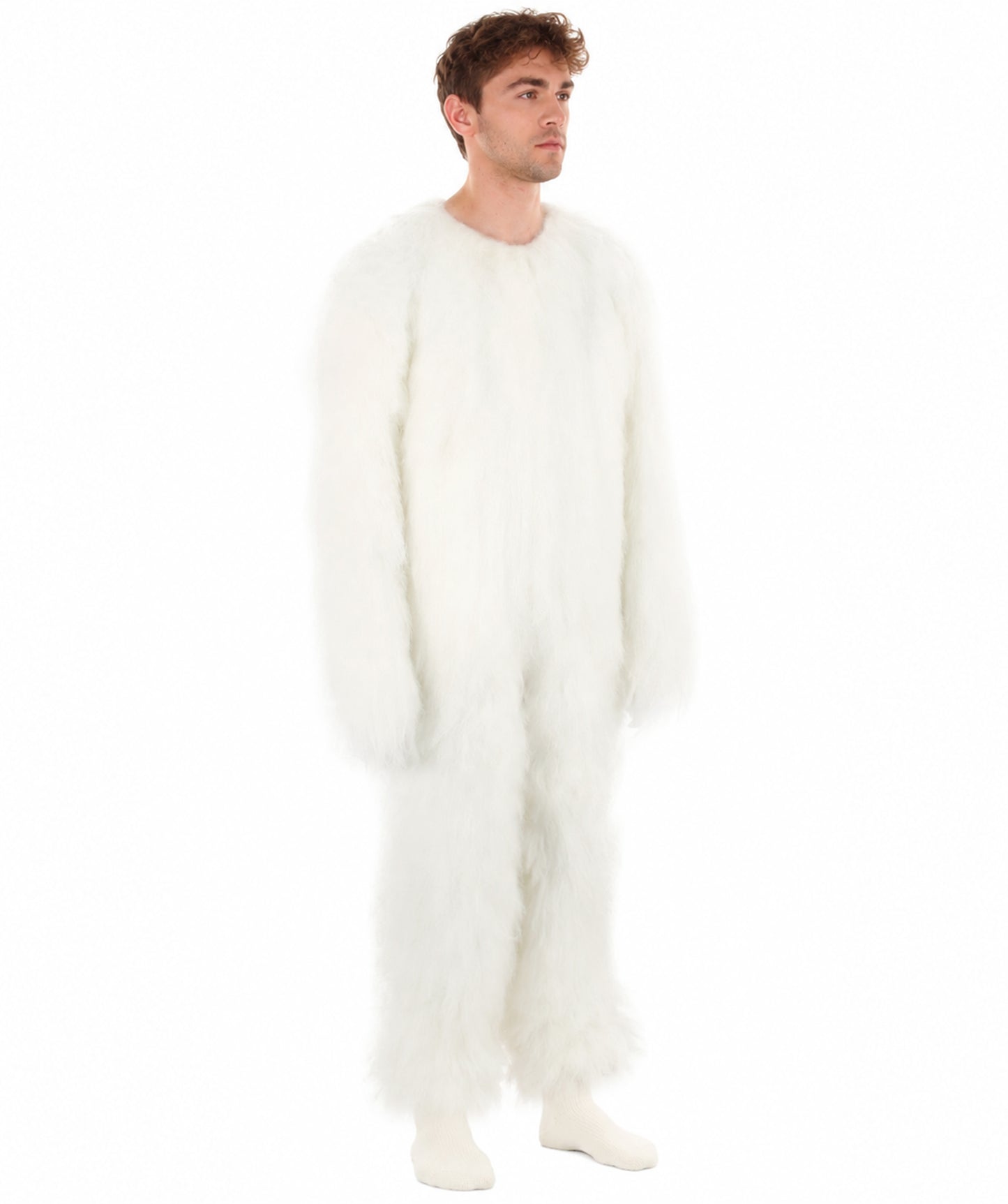 HPO Unisex Easter Bunny Furry Costume I Best for Halloween I Flame-retardant Synthetic Fiber