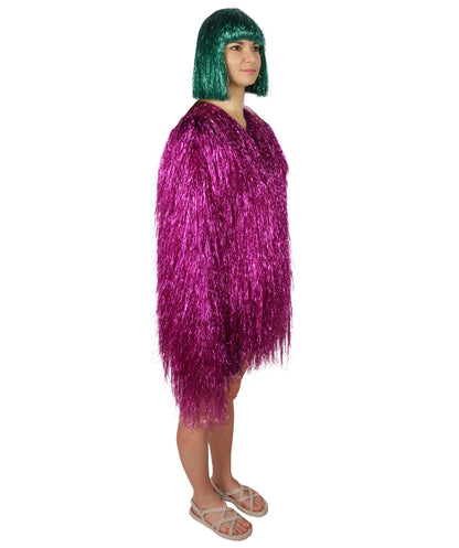 HPO Women's Party Tinsel Costume Set | Multiple Color Options | Suitable for Halloween |  Tinsel Material