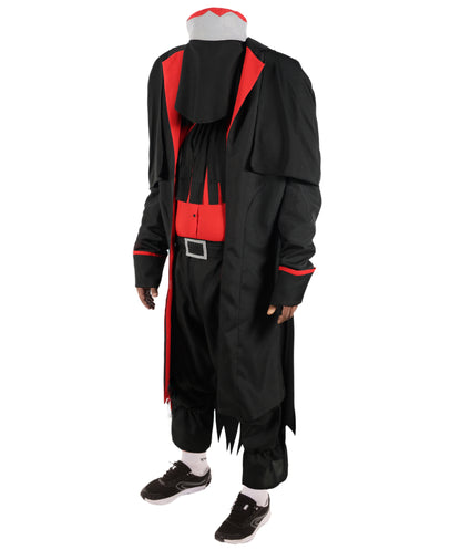 HPO Men's Theatrical Gothic Costume | Voluminous Straight Texture Crafted From Flame-Retardant Synthetic Fiber With Capless Cap | Ideal For Theater, Halloween, Drag And Costume Events