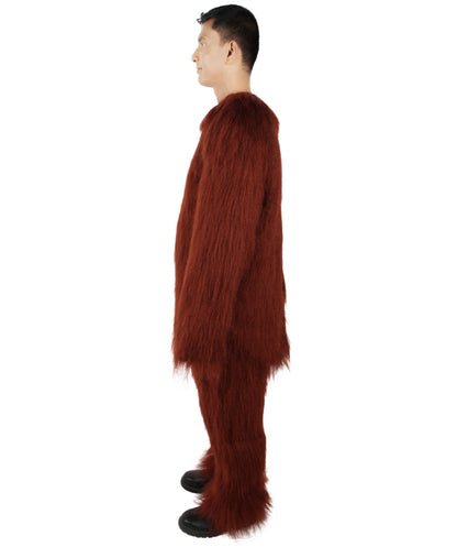 HPO Hairy Unisex Ape Mask and Bodysuit Costume Bundle | Multiple Color Options