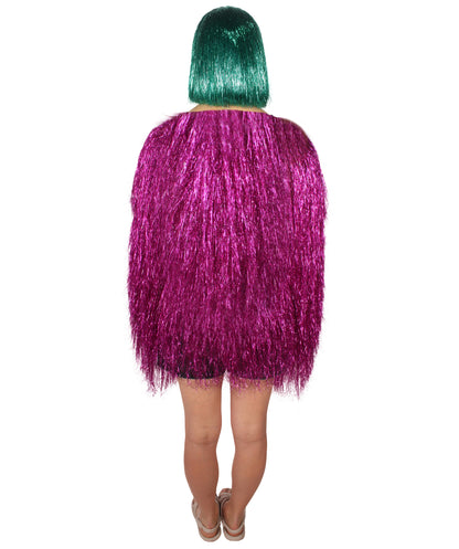 HPO Women's Party Tinsel Costume Set | Multiple Color Options | Suitable for Halloween |  Tinsel Material