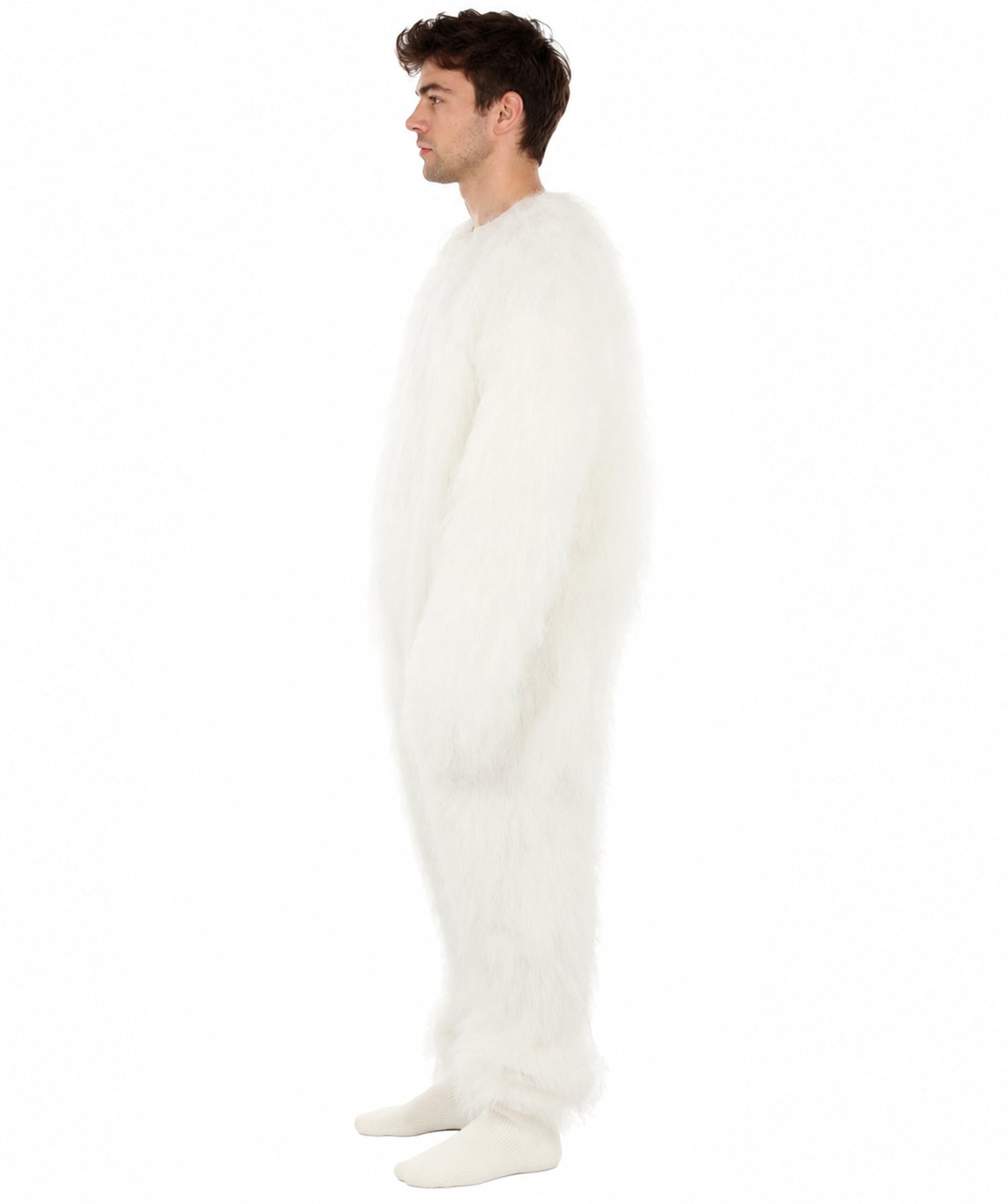 HPO Unisex Easter Bunny Furry Costume I Best for Halloween I Flame-retardant Synthetic Fiber