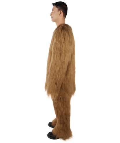 HPO Hairy Unisex Ape Mask and Bodysuit Costume Bundle | Multiple Color Options