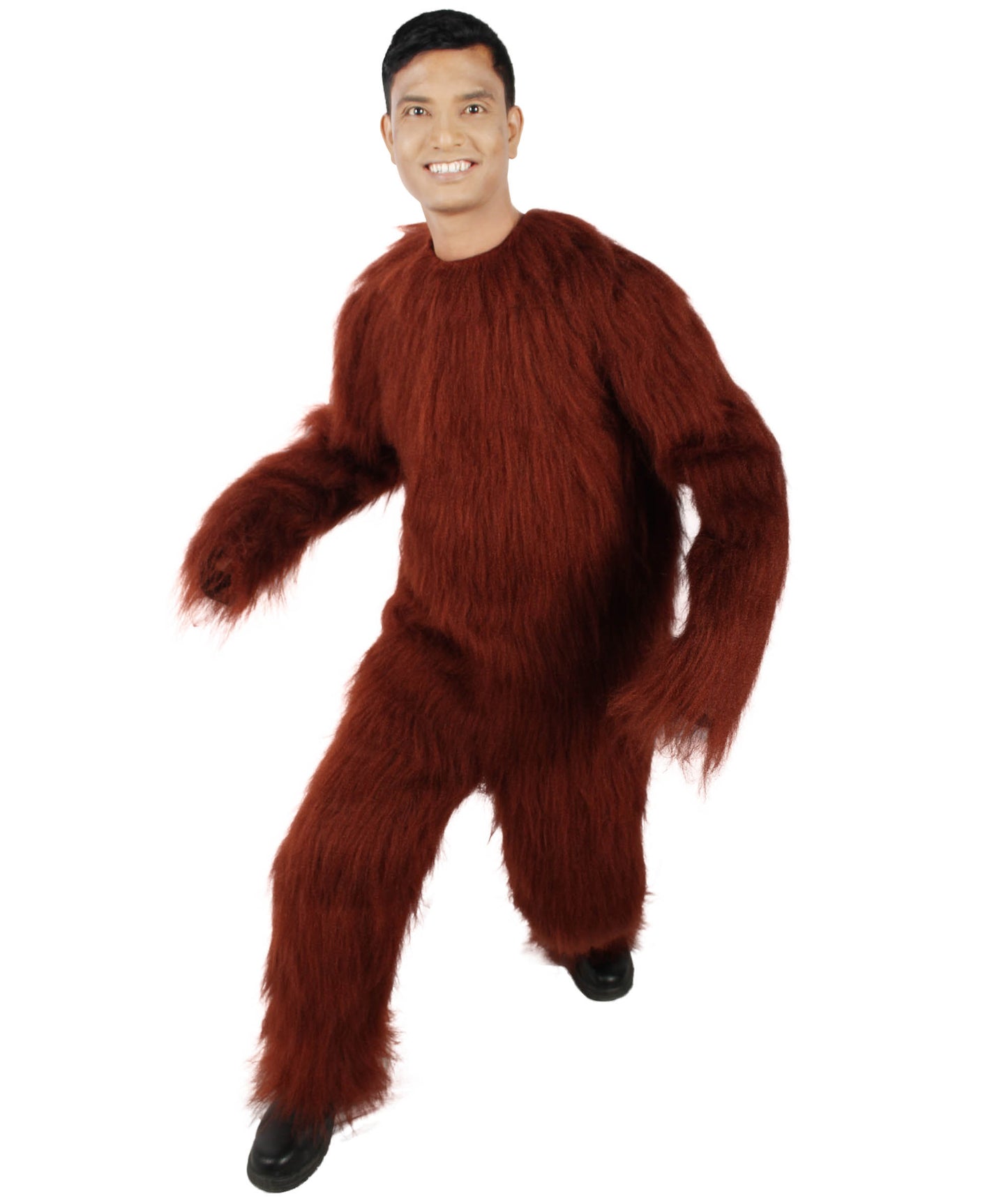 HPO Hairy Unisex Ape Mask and Bodysuit Costume Bundle | Multiple Color Options