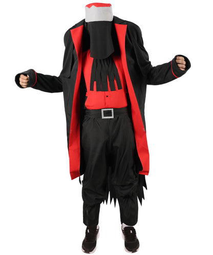 HPO Men's Theatrical Gothic Costume | Voluminous Straight Texture Crafted From Flame-Retardant Synthetic Fiber With Capless Cap | Ideal For Theater, Halloween, Drag And Costume Events