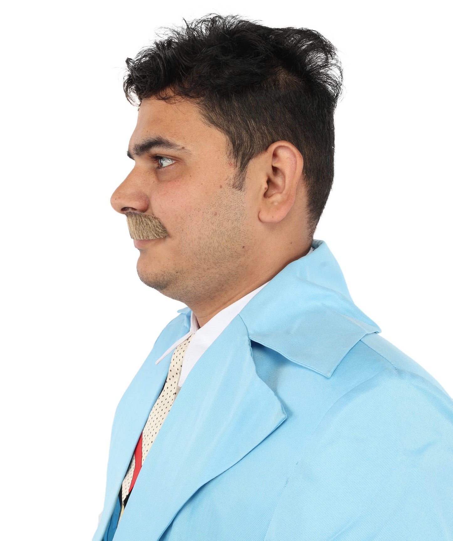 Men's Lampshade Mustache | Human Facial Hair | Multiple Colors | HPO