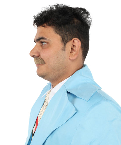 Men's Lampshade Mustache | Human Facial Hair | Multiple Colors | HPO