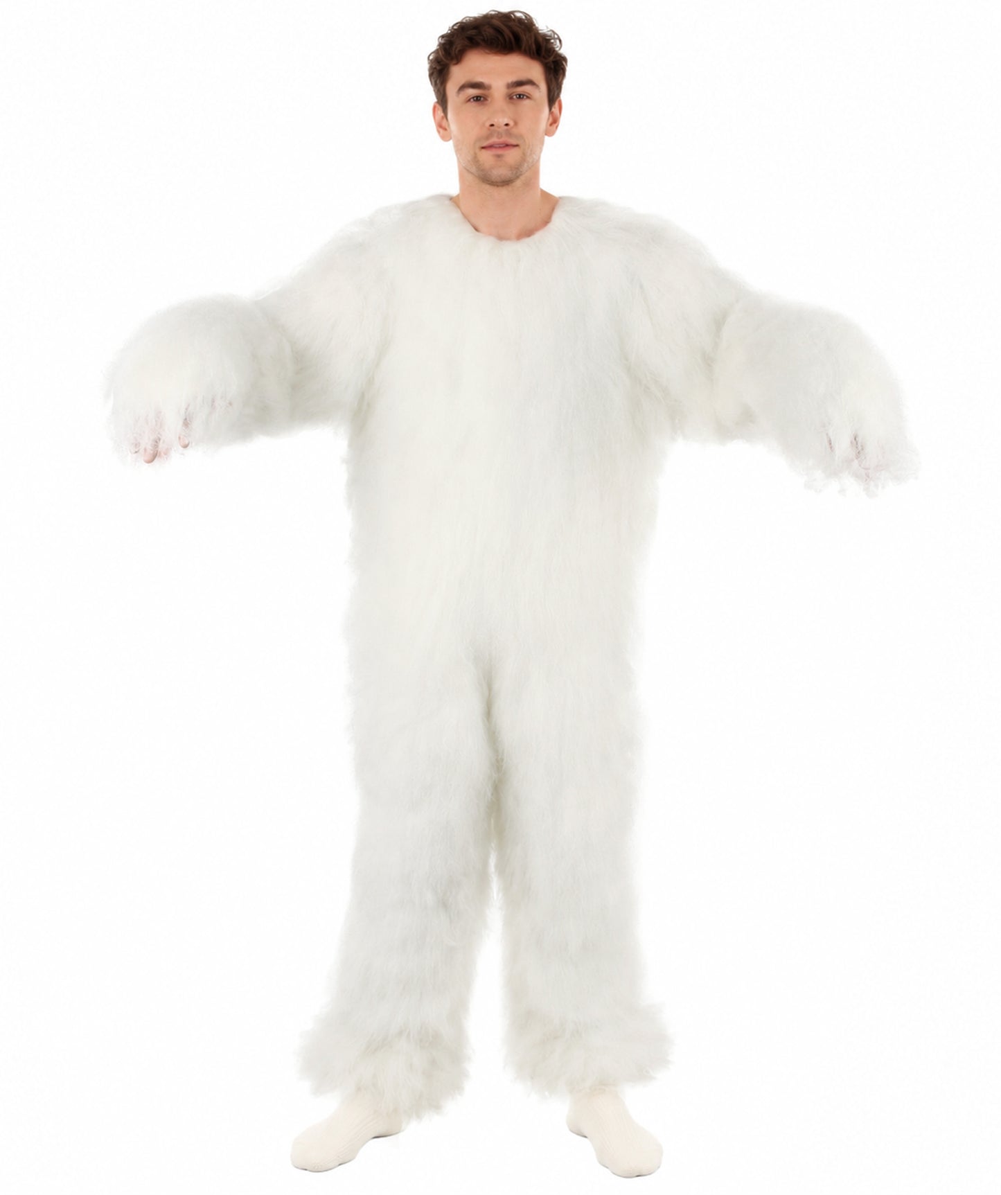 HPO Unisex Easter Bunny Furry Costume I Best for Halloween I Flame-retardant Synthetic Fiber