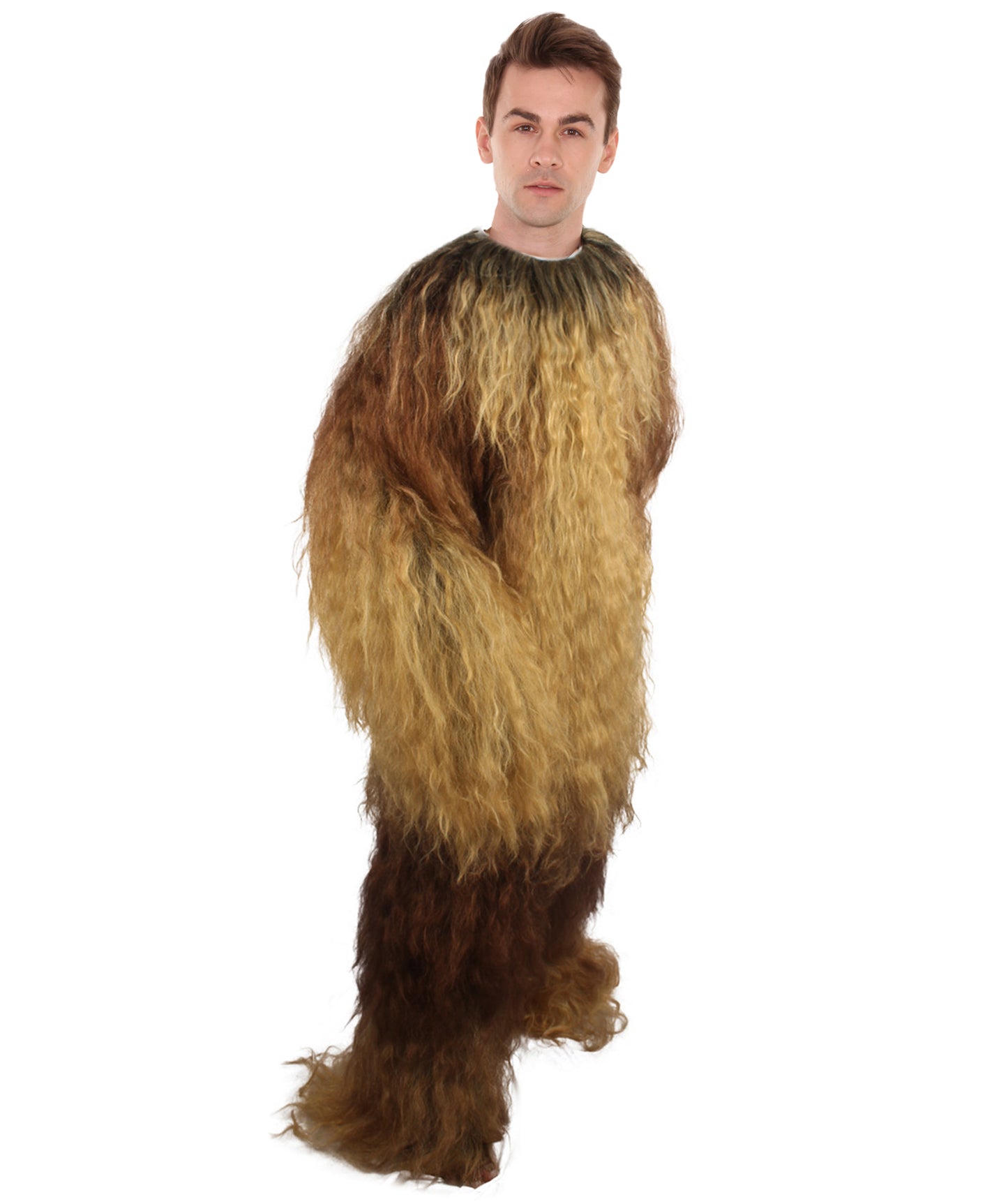 HPO Men's Long Hairy Warrior Ape Military Leader Resistance Fighter Costume | Fancy Costume Collections