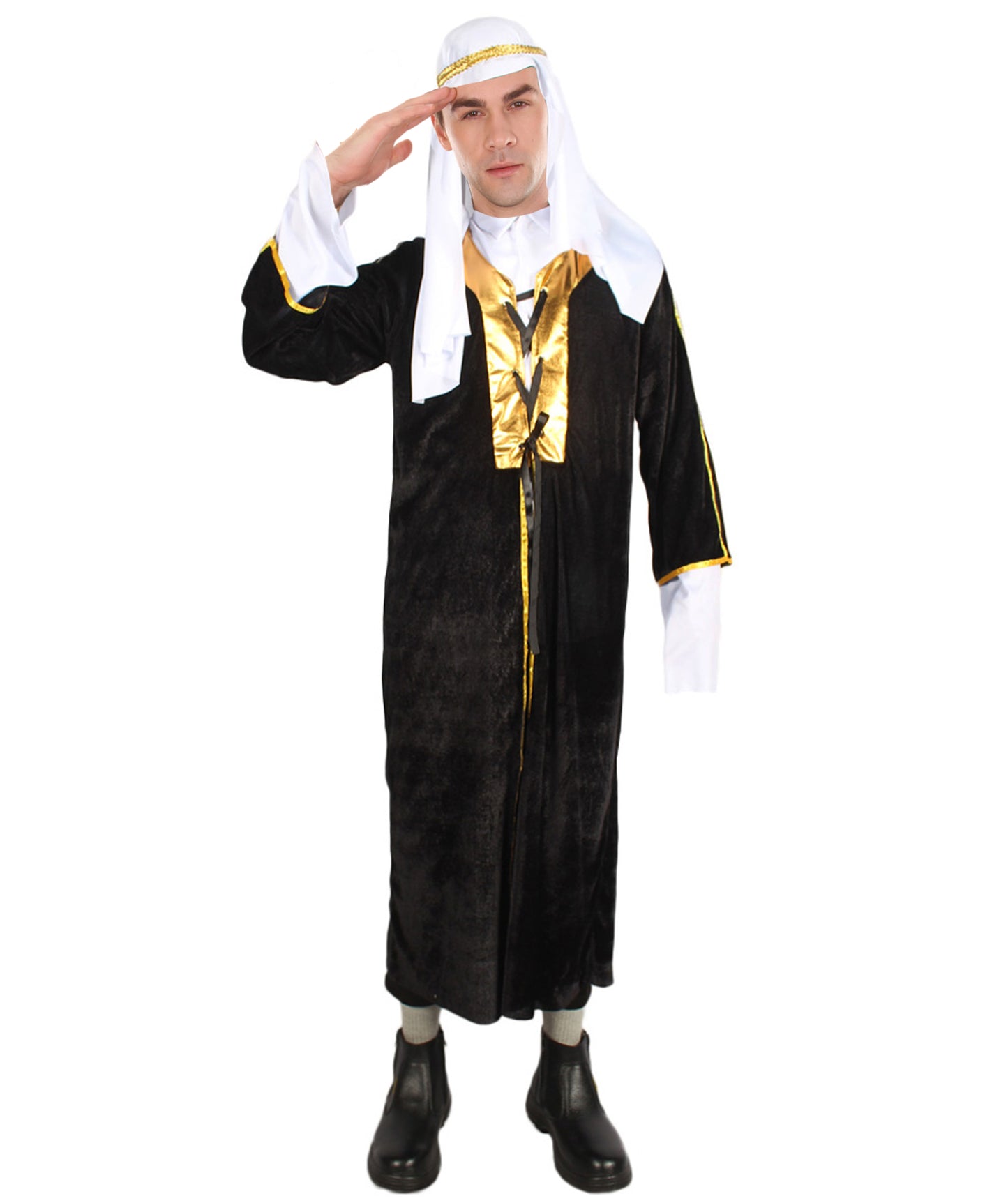 Men's Wise Melchior Costume | Black and White Halloween Costume