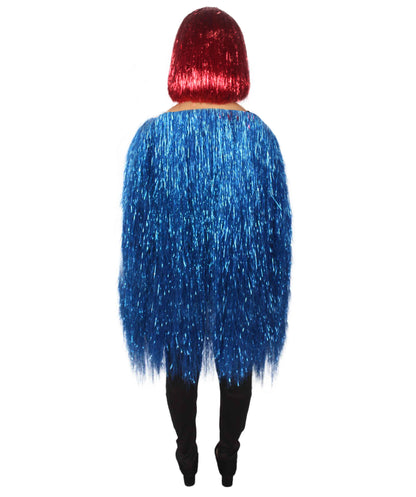 HPO Women's Party Tinsel Costume Set | Multiple Color Options | Suitable for Halloween |  Tinsel Material