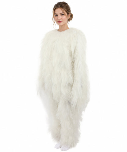 HPO Teen Extreme Hairy Person Costume Bundle & Mask Set - Full-Body Hair Suit Extra-Long Costume Wig for Halloween, Cosplay & Parties - Multiple Color Options