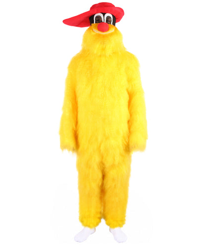 Unisex American Cartoon Character Yellow Mouse Costume | Perfect for Halloween | Flame-retardant Synthetic Fabric