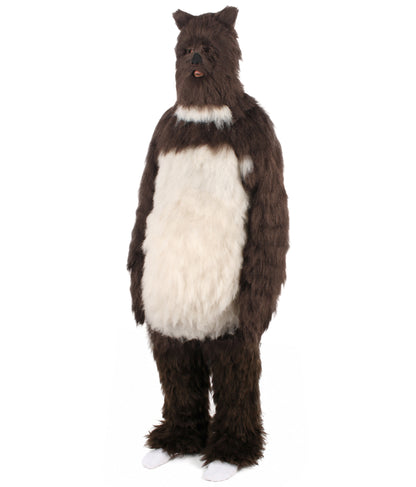 Unisex Dark Brown Grizzly Bear Costume | Best for Halloween| Flame-retardant Synthetic Fabric