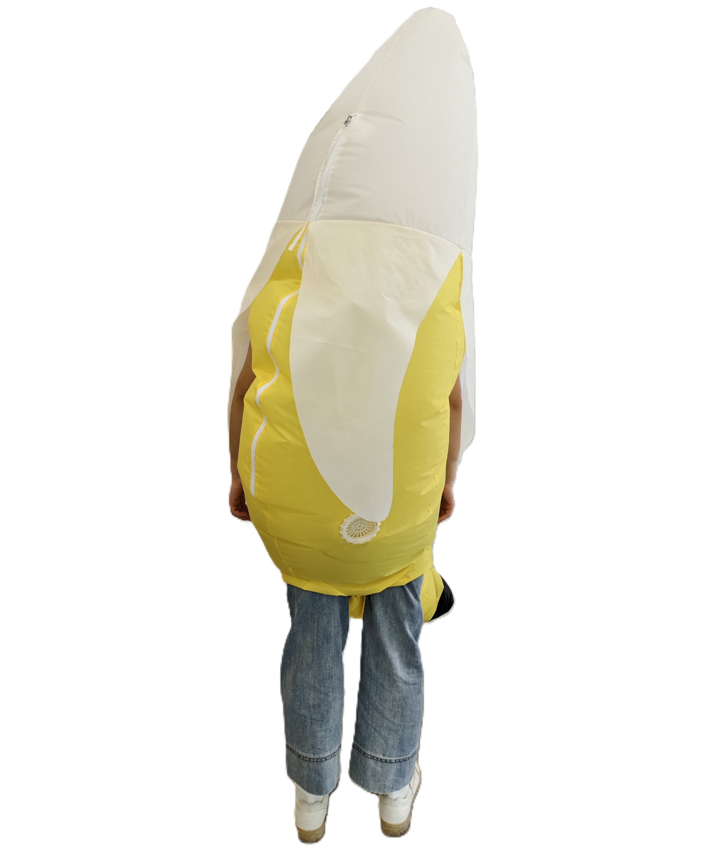 HPO Teen Unisex Banana Costume Spirit Fun Fruit Character Halloween Party Outfit | Soft Plush Fabric | Comfortable Fit for Costume Events and Festivals
