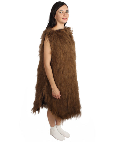 Unisex Brown Caveman Costume I Best for Halloween I Flame-retardant Synthetic Fiber