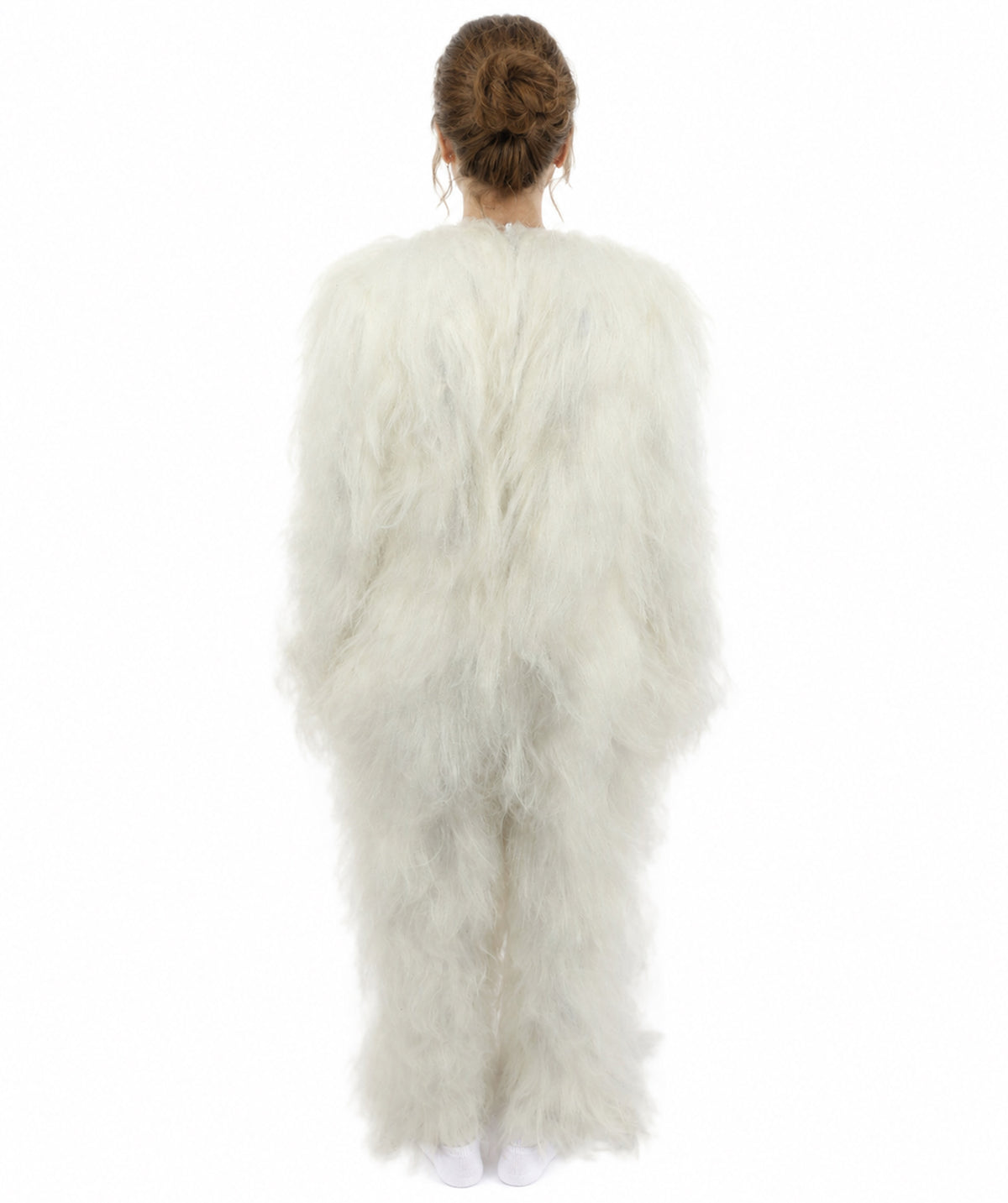 HPO Teen Extreme Hairy Person Costume Bundle & Mask Set - Full-Body Hair Suit Extra-Long Costume Wig for Halloween, Cosplay & Parties - Multiple Color Options