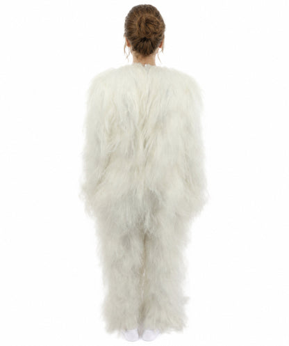 HPO Teen Extreme Hairy Person Costume Bundle & Mask Set - Full-Body Hair Suit Extra-Long Costume Wig for Halloween, Cosplay & Parties - Multiple Color Options