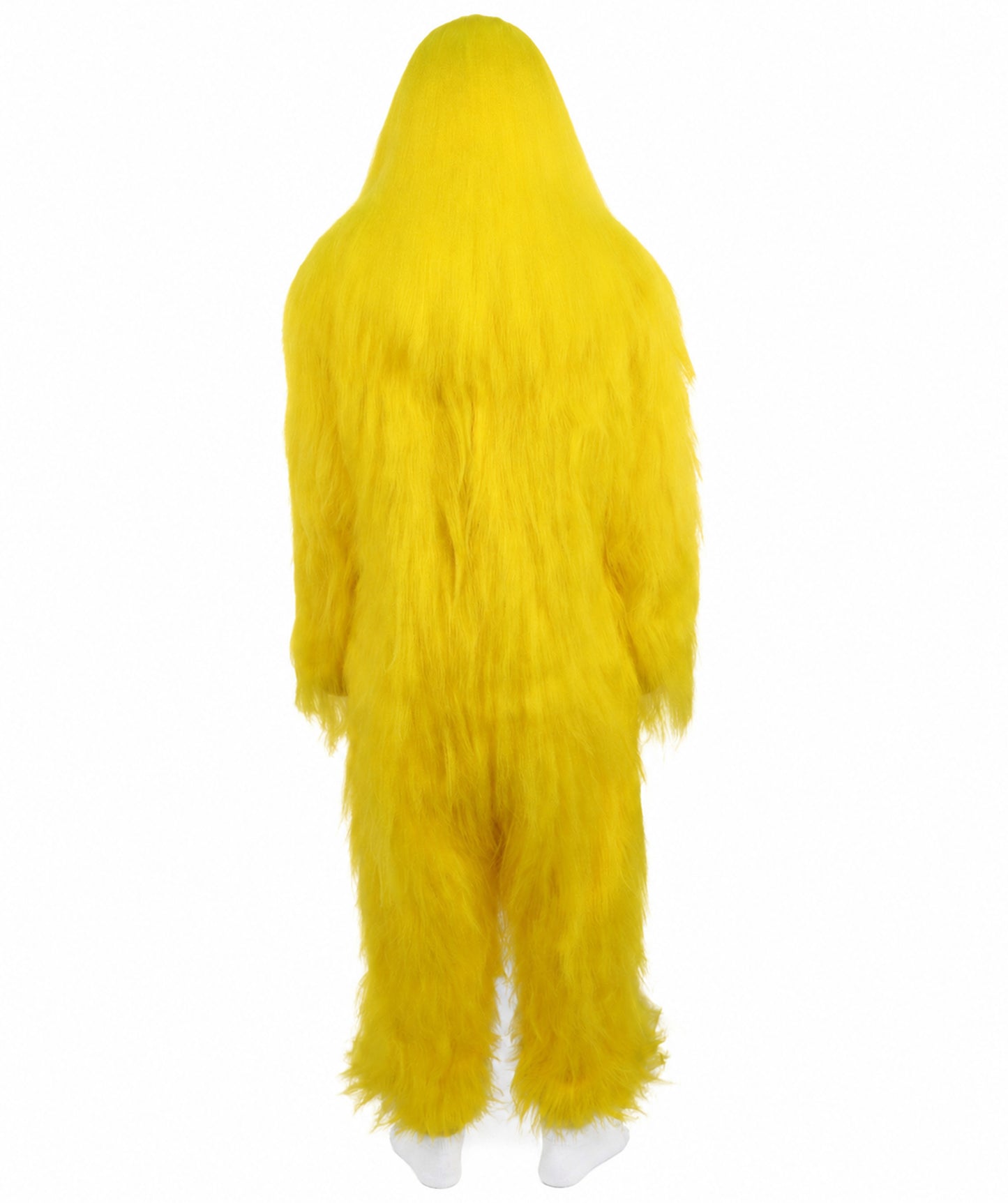 HPO Unisex Extreme Hairy Person Costume, Mask and Bundle - Full-Body Hair Suit Extra-Long Ash Brown Costume Wig for Halloween, Cosplay & Parties