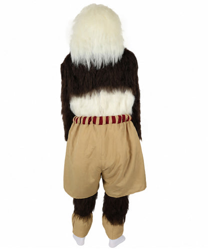 HPO Adult Furry Animated Character Multiple Panda Costume, Bundle & Mask Perfect for Halloween, Flame-retardant Synthetic Fabric