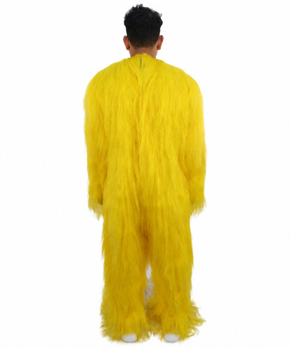 HPO Unisex Extreme Hairy Person Costume, Mask and Bundle - Full-Body Hair Suit Extra-Long Ash Brown Costume Wig for Halloween, Cosplay & Parties