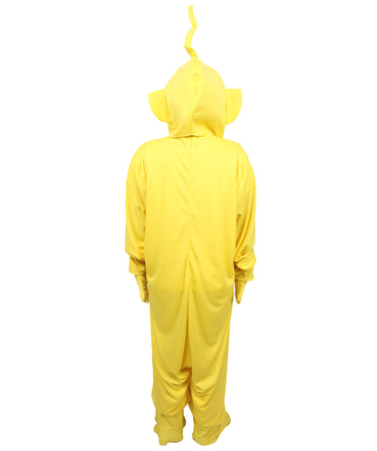 HPO Men’s Colorful Plush Character Costume – One Piece Creature Suit with Rounded Headpiece | Visual Look for Theme Nights