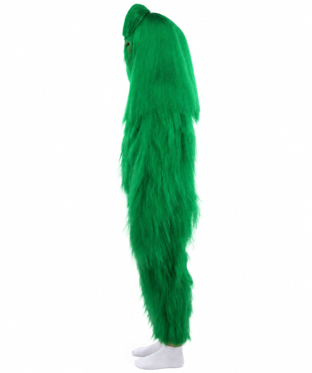 HPO Teen Extreme Hairy Person Costume Bundle & Mask Set - Full-Body Hair Suit Extra-Long Costume Wig for Halloween, Cosplay & Parties - Multiple Color Options