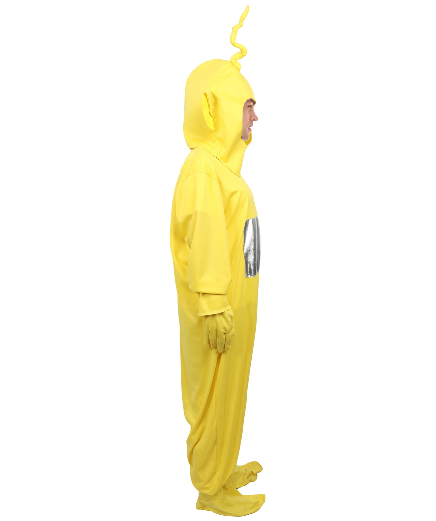 HPO Men’s Colorful Plush Character Costume – One Piece Creature Suit with Rounded Headpiece | Visual Look for Theme Nights