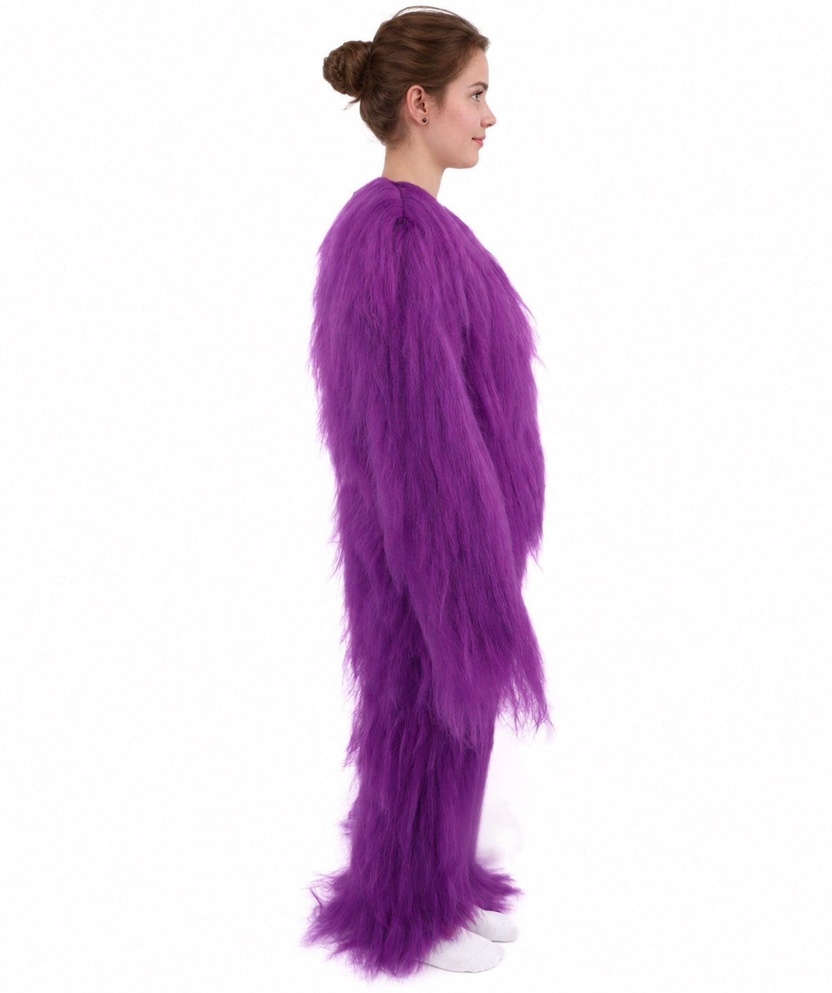 HPO Teen Extreme Hairy Person Costume Bundle & Mask Set - Full-Body Hair Suit Extra-Long Costume Wig for Halloween, Cosplay & Parties - Multiple Color Options