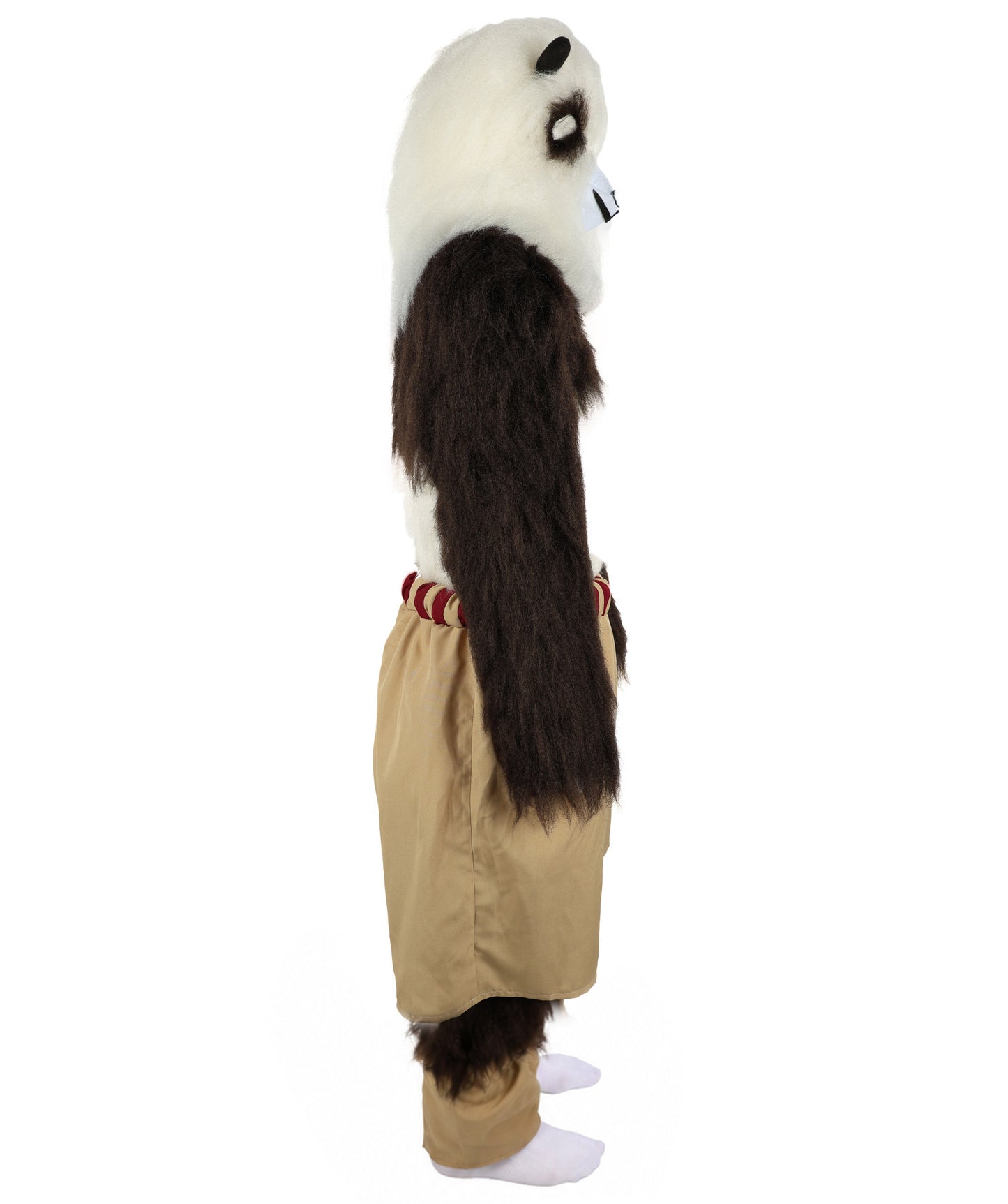 HPO Adult Furry Animated Character Multiple Panda Costume, Bundle & Mask Perfect for Halloween, Flame-retardant Synthetic Fabric