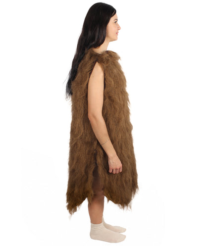 Unisex Brown Caveman Costume I Best for Halloween I Flame-retardant Synthetic Fiber