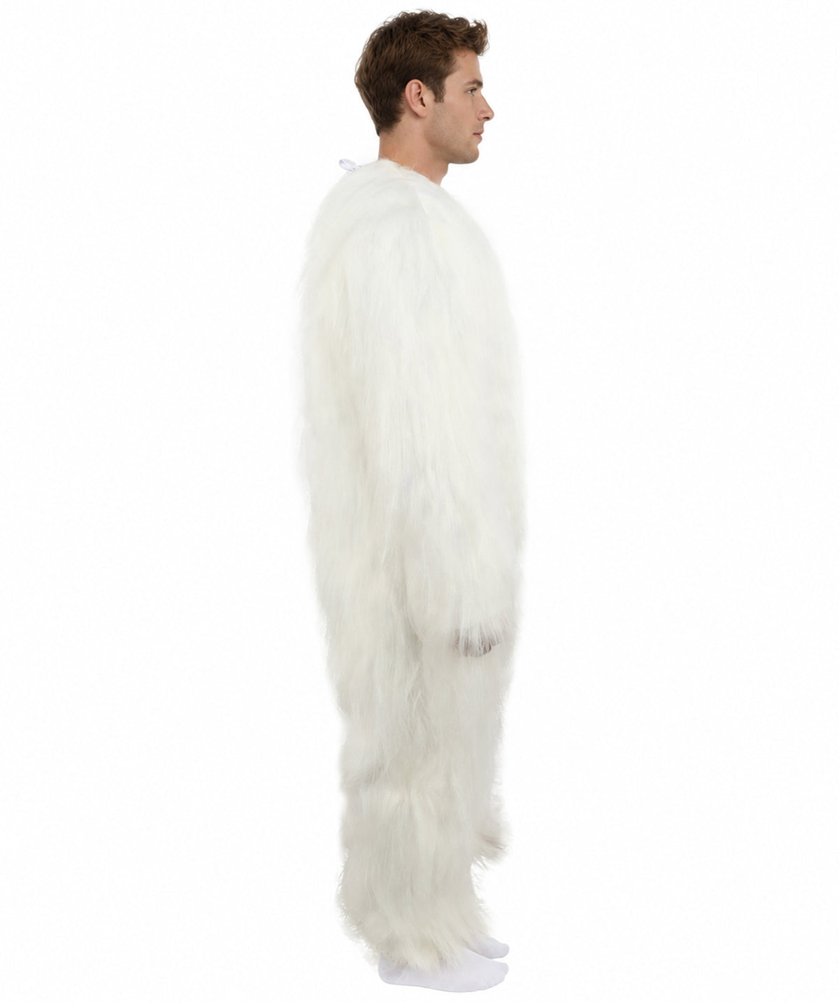HPO Unisex Extreme Hairy Person Costume, Mask and Bundle - Full-Body Hair Suit Extra-Long Ash Brown Costume Wig for Halloween, Cosplay & Parties
