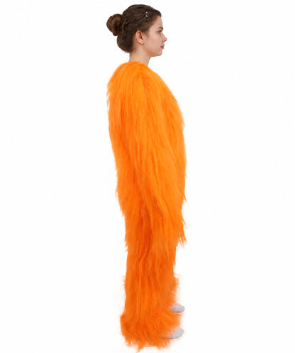 HPO Teen Extreme Hairy Person Costume Bundle & Mask Set - Full-Body Hair Suit Extra-Long Costume Wig for Halloween, Cosplay & Parties - Multiple Color Options