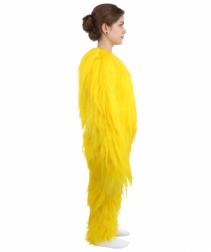 HPO Teen Extreme Hairy Person Two Part Costume, Mask and Bundle Set - Full-Body Hair Suit Extra-Long Costume Wig for Halloween, Cosplay & Parties - Multiple Color Options