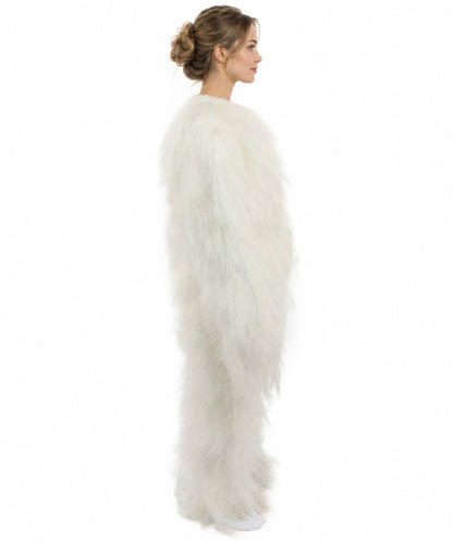 HPO Teen Extreme Hairy Person Costume Bundle & Mask Set - Full-Body Hair Suit Extra-Long Costume Wig for Halloween, Cosplay & Parties - Multiple Color Options