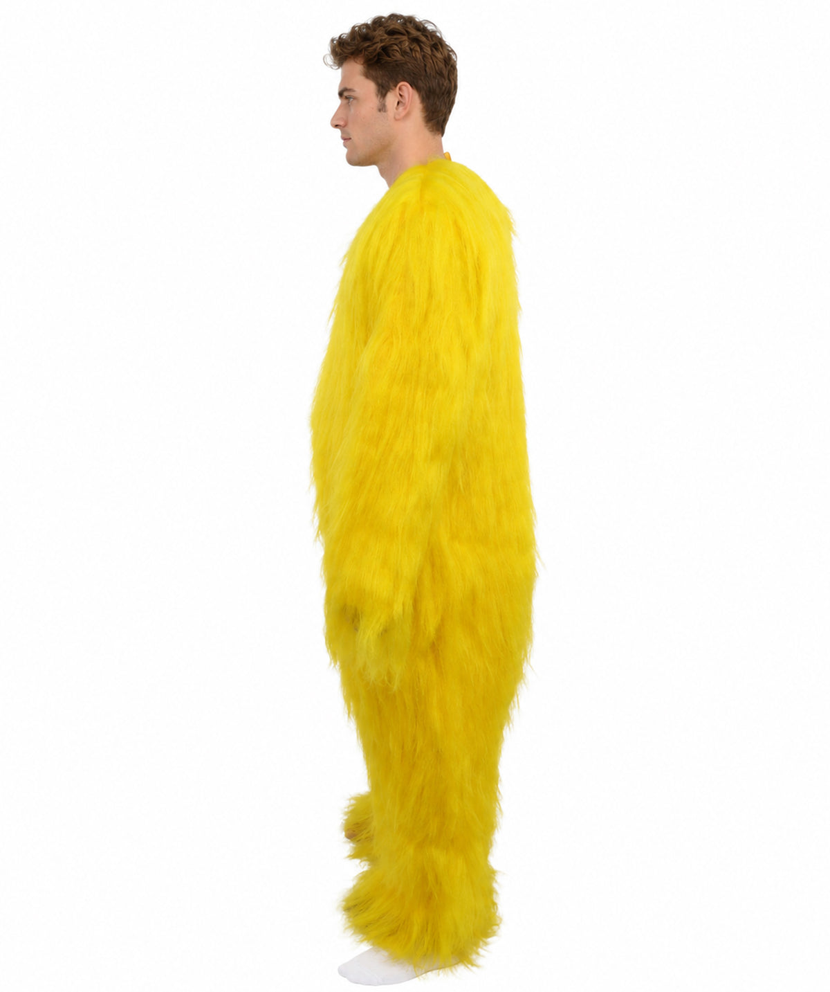 HPO Unisex Extreme Hairy Person Costume, Mask and Bundle - Full-Body Hair Suit Extra-Long Ash Brown Costume Wig for Halloween, Cosplay & Parties