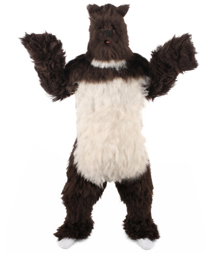 Unisex Dark Brown Grizzly Bear Costume | Best for Halloween| Flame-retardant Synthetic Fabric