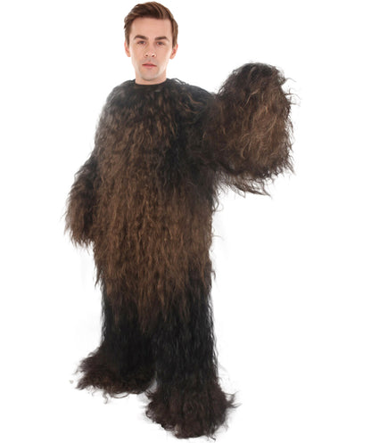 HPO Men's Long Hairy Warrior Ape Military Leader Resistance Fighter Costume | Fancy Costume Collections