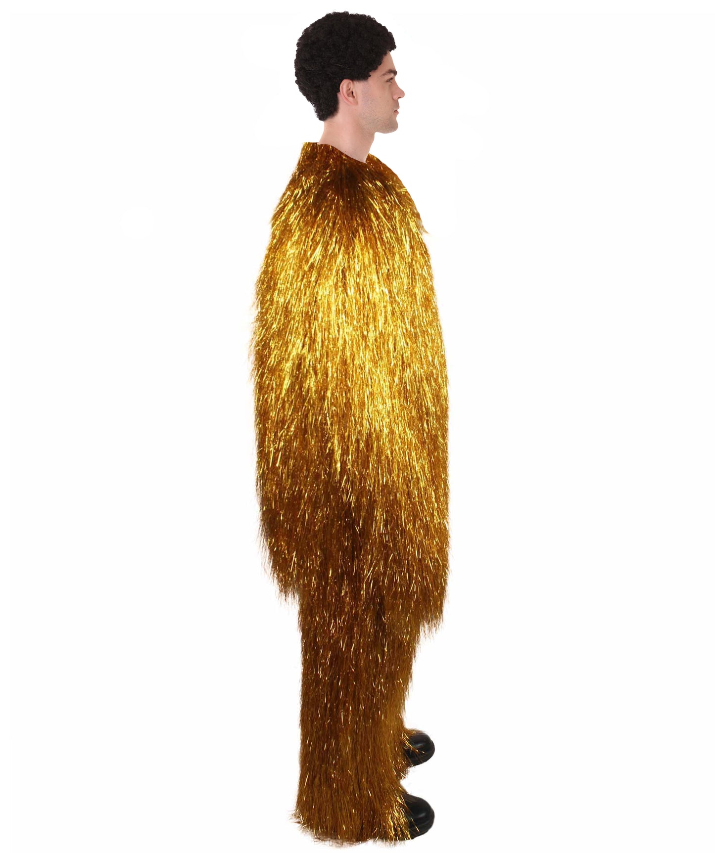 HPO Hairy Unisex Ape Mask and Bodysuit Costume Tinsel  | Multiple Colors