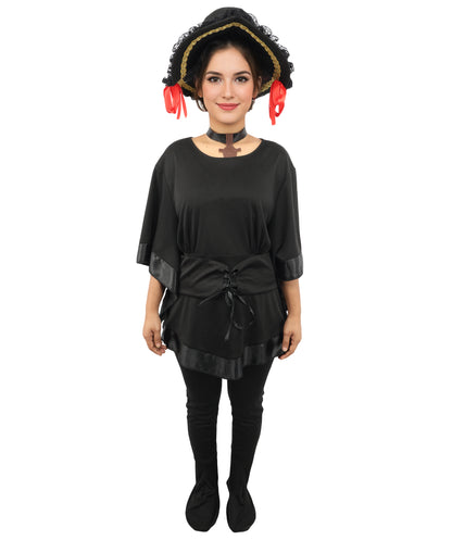 HPO Women's Dare to Wear Buccaneer Black Costume| Pirate-Themed Outfit