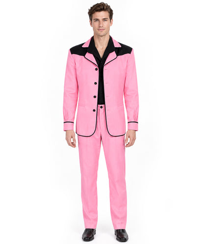 HPO Adult Men’s King of Rock and Roll Costume,Bundle Set with Wig | Perfect For Halloween and Cosplay Convention